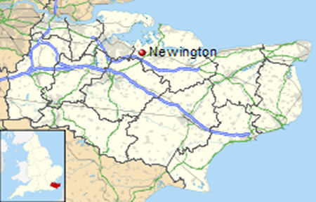 Newington Sittingbourne map