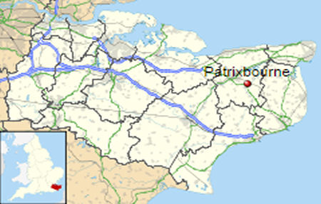 Patrixbourne map