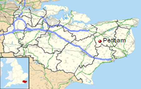 Petham map