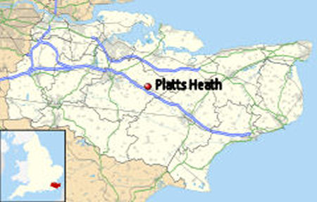 Platts Heath map