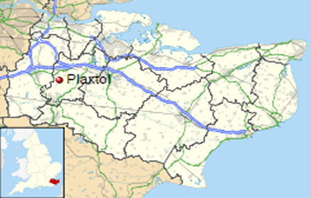 Plaxtol map