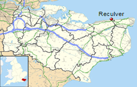 Reculver map