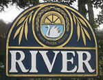 River sign