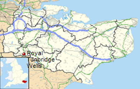 Royal Tunbridge Wells map