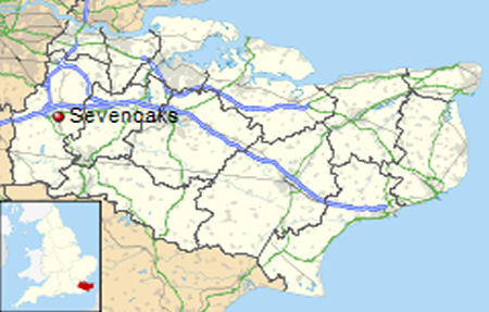Sevenoaks map