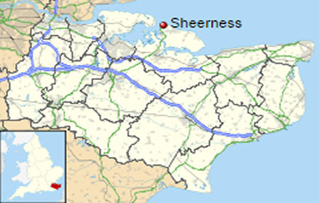 Sheerness map