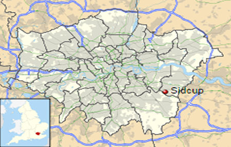 Sidcup map