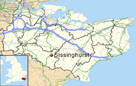 Sissinghurst map
