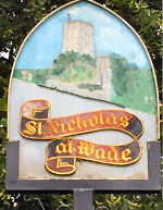 St Nicholas at Wade sign