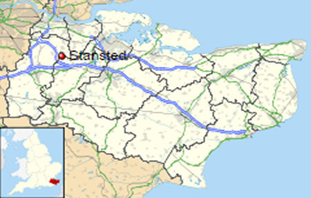 Stansted map