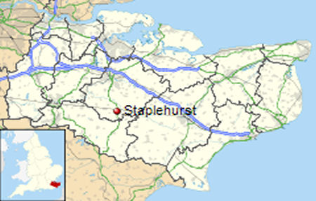 Staplehurst-map