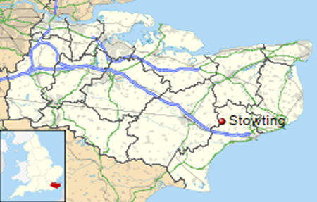 Stowting map
