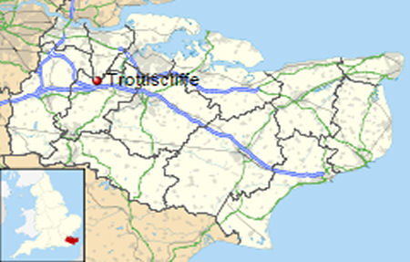 Trottiscliffe map