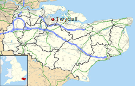 Twydall map