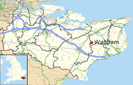 Waltham map