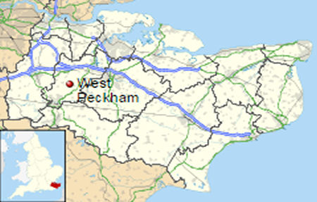 West Peckham map