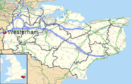Westerham map