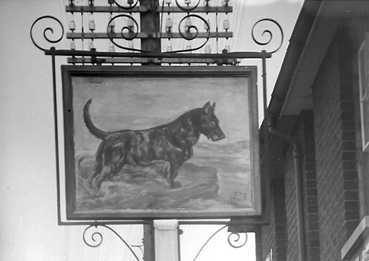 Black Dog sign 1935