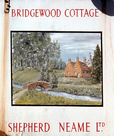 bridgewood Cottage sign 1964