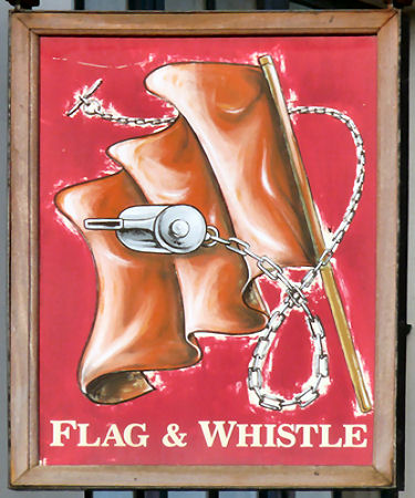 Flag and Whistle sign 2009