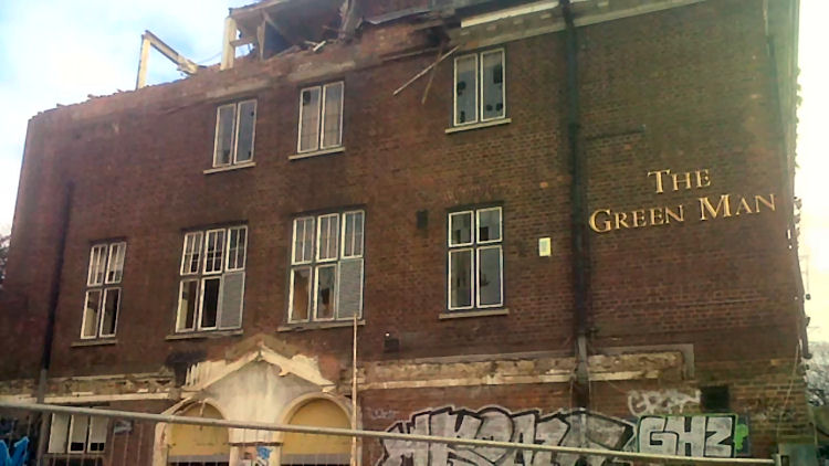 Green Man demolition 2005