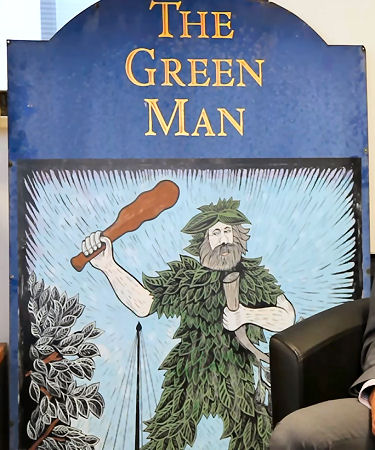 Green Man sign 2013