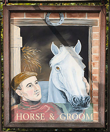 Horse and Groom sign 2015