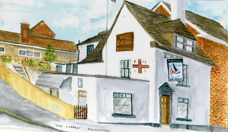 Lifeboat watercolour