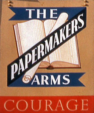 Papermaker's Arms sign 1965