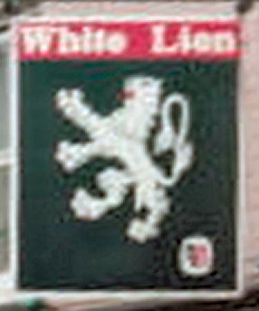 White Lion sign