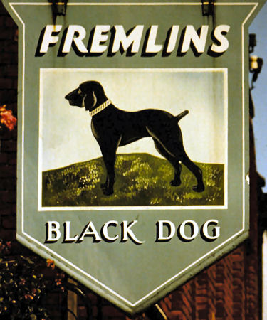 Black Dog sign 1965