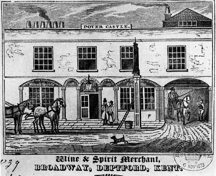 Dover Castle print 1875