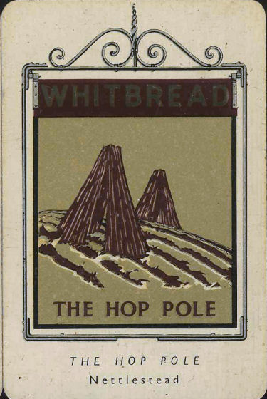 Hop Poles card 1949