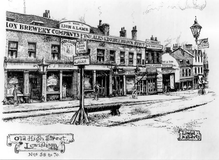 Lion and Lamb engraving