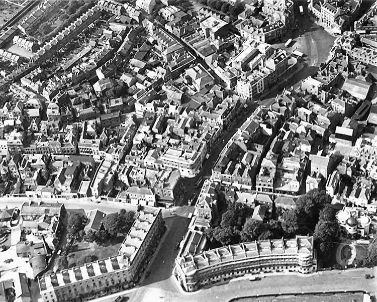 Aerlel shot Camden Crescent 1924