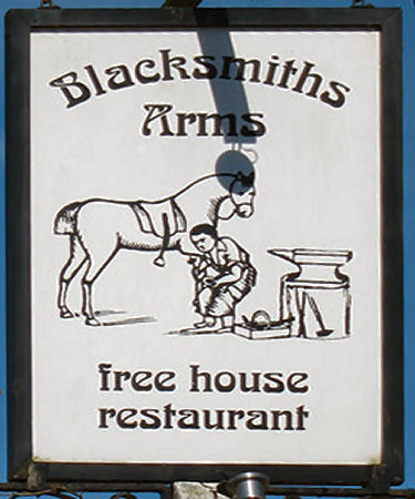 Blacksmith's Arms sign 2011