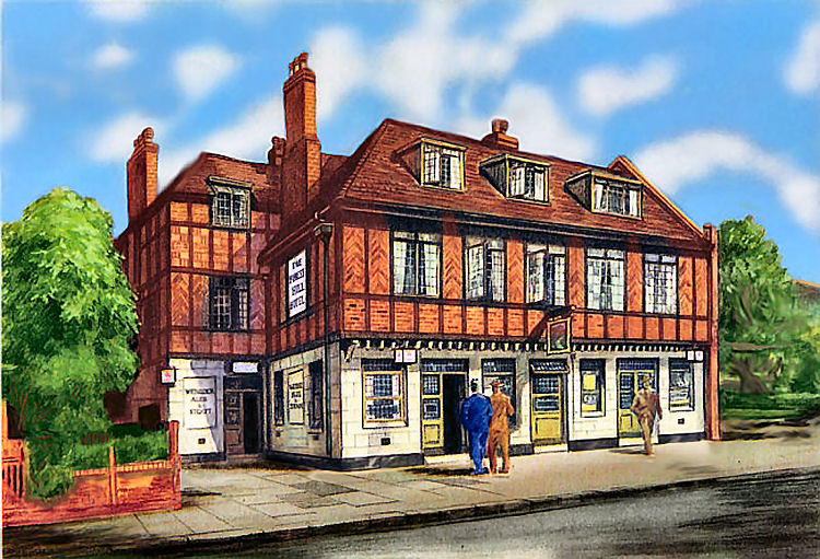 Forest Hill Hotel painting 1950