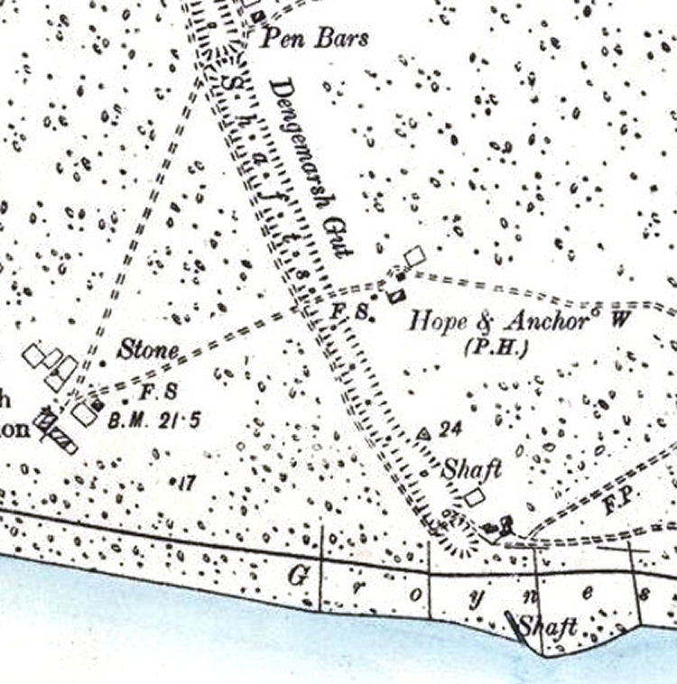 Hope and Anchor map 1900