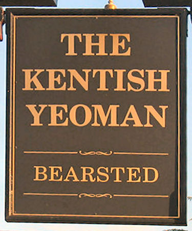 Kentish Yeoman sign 2010