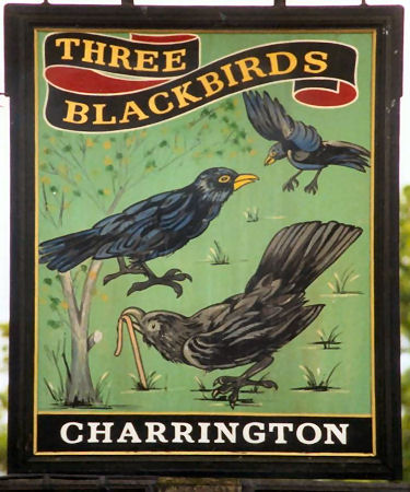 Three Blackbirds sign 1987