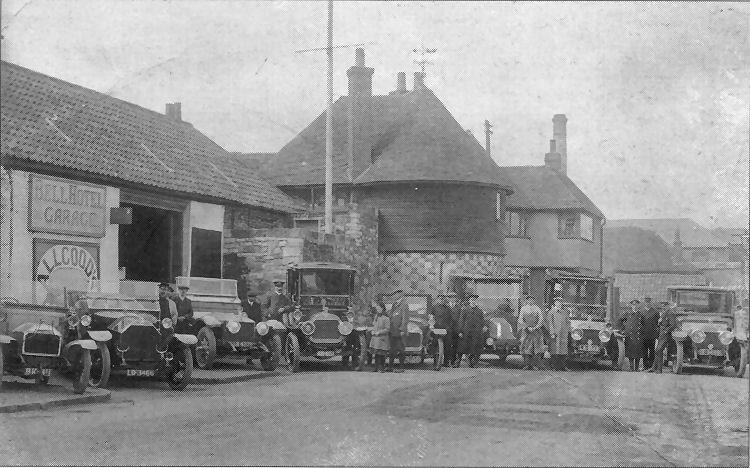 Bell Hotel garage pre 1926