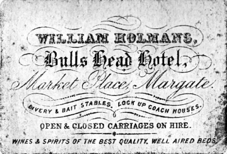 William Holmans card