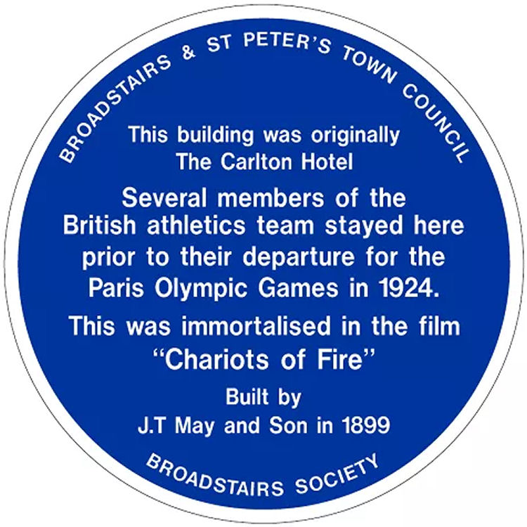 Chariots of Fire plaque