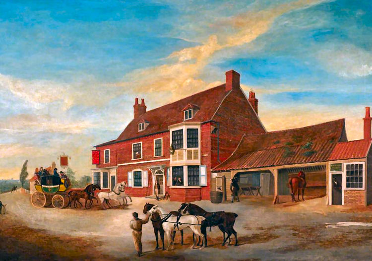 Dover Coach at Nag's Head painting