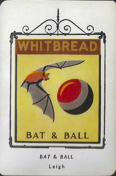 Bat and Ball Whitbread sign
