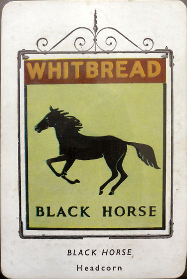 Black Horse Whitbread sign 1953