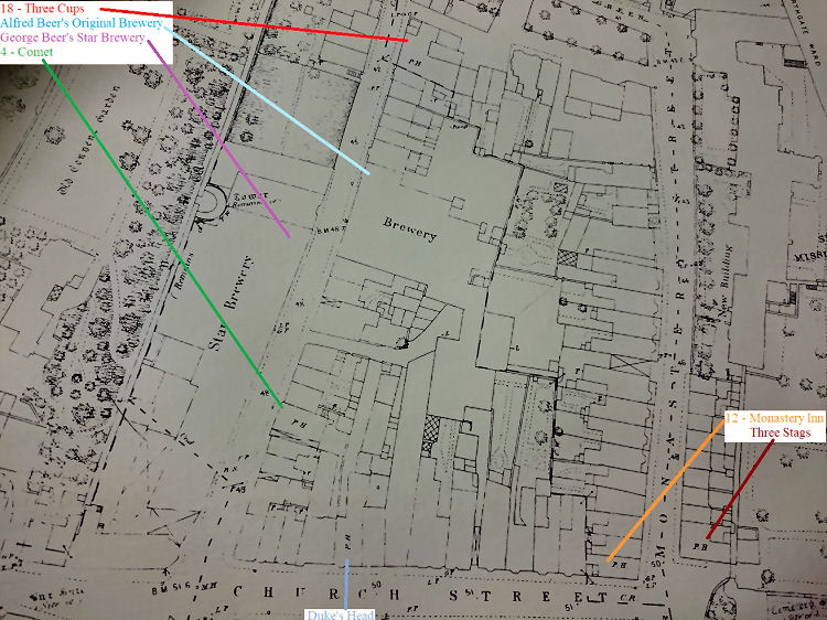 Church Street map 1874