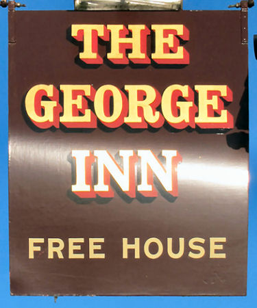 George Inn sign 2011