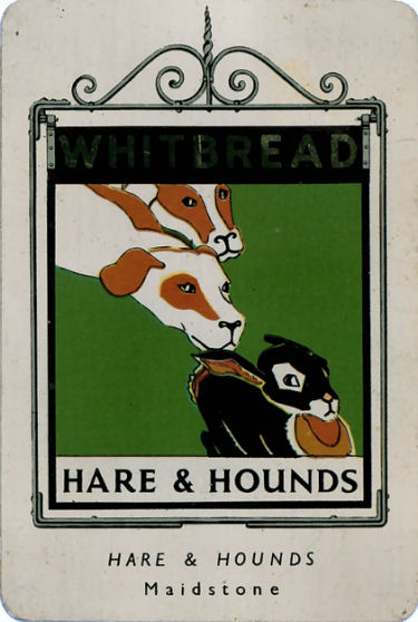 Hare and Hounds Whitbread sign