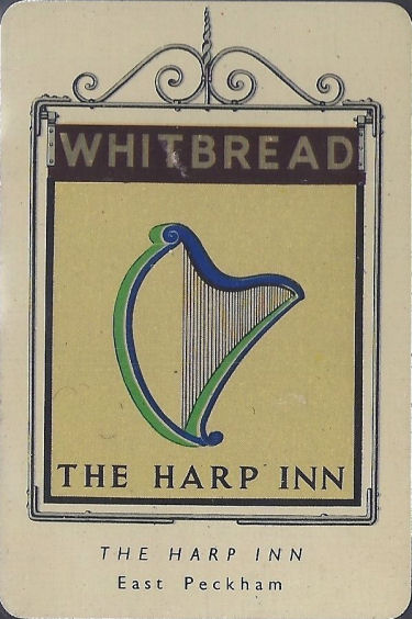 Harp Inn Whitbread sign
